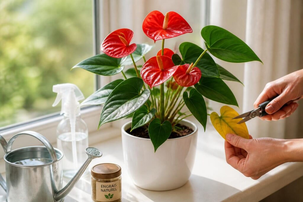 découvrez les conseils essentiels pour entretenir votre anthurium et garantir une floraison durable et saine tout au long de l'année.