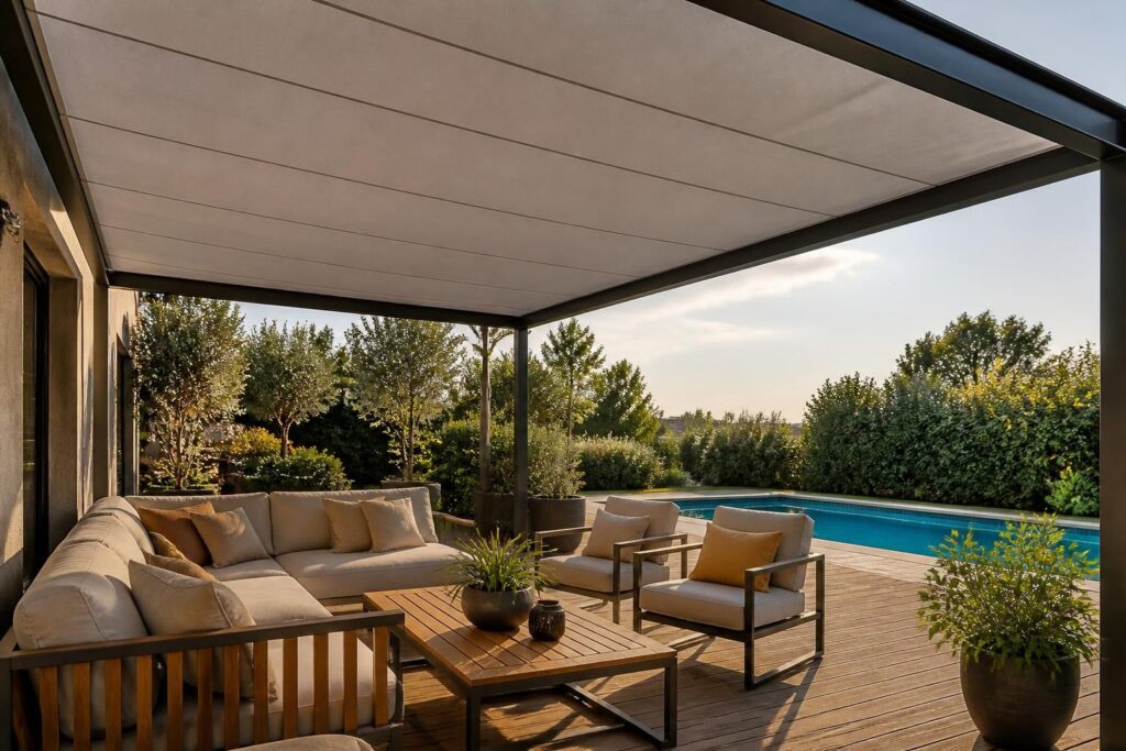 découvrez comment choisir la bâche sur mesure parfaite pour votre pergola afin de protéger efficacement votre terrasse tout en ajoutant style et confort.