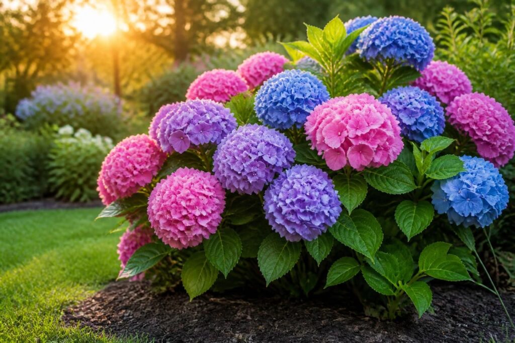 découvrez comment choisir et entretenir l'hydrangea macrophylla, cet arbuste aux fleurs généreuses, pour embellir votre jardin toute l'année.