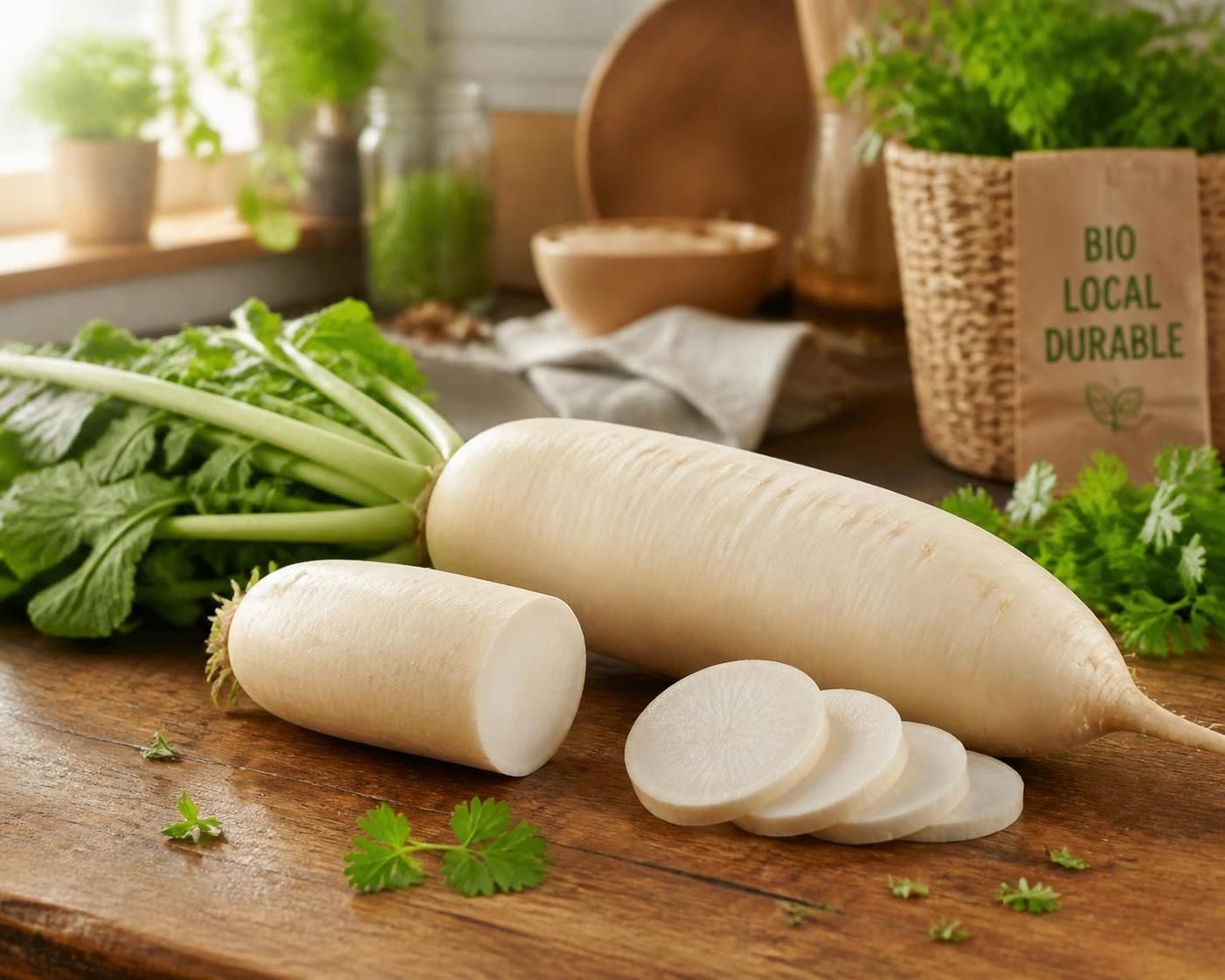 découvrez comment intégrer le daikon, ce radis japonais, dans une cuisine éco-responsable grâce à des recettes simples et durables.