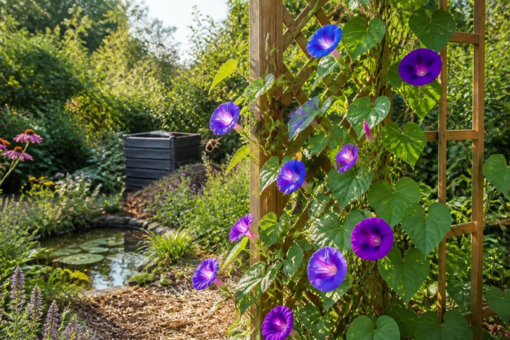 découvrez comment intégrer l'ipomée vivace, une fleur grimpante aux magnifiques couleurs, dans un jardin écologique pour favoriser la biodiversité et embellir votre espace naturel.