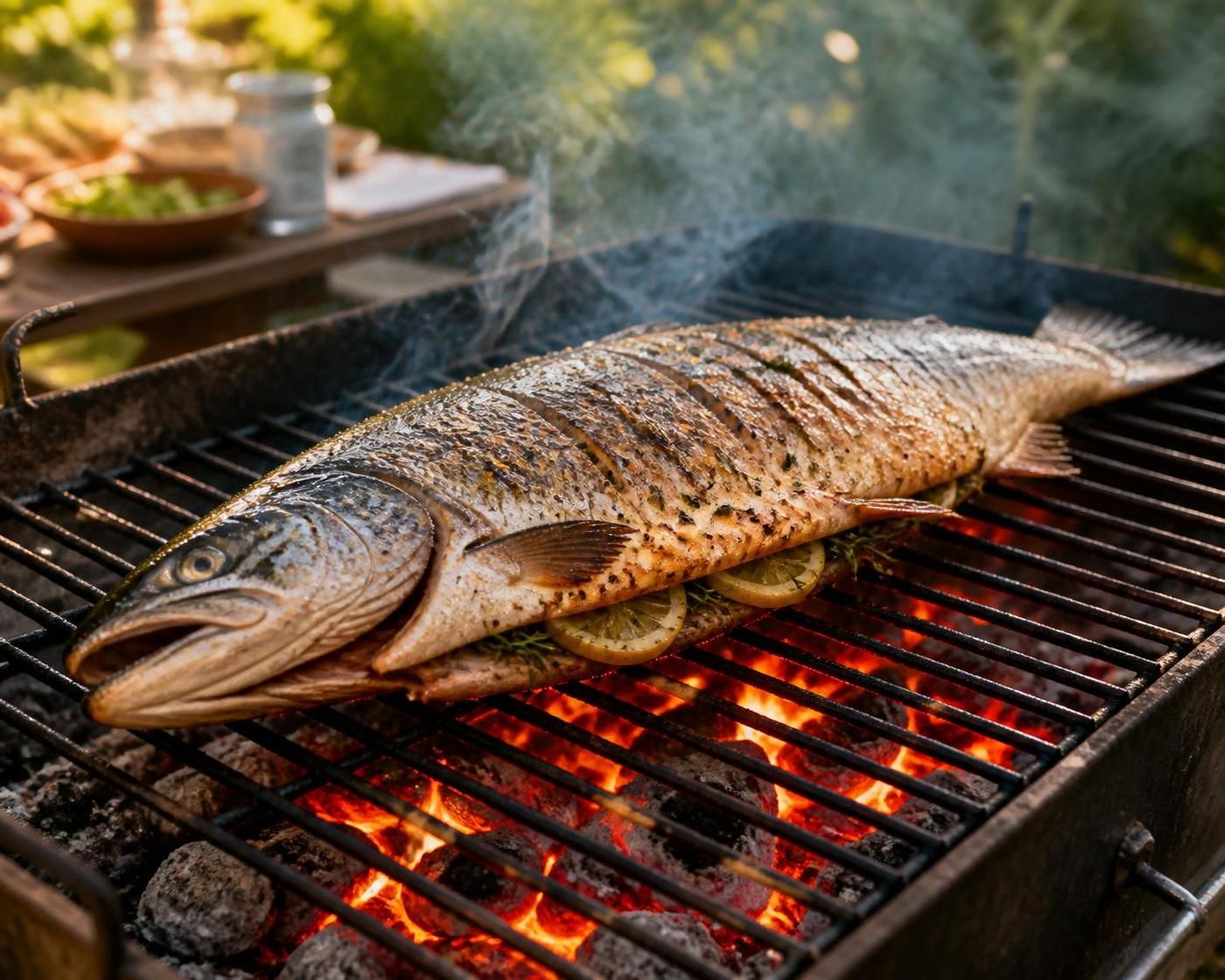 découvrez comment préparer un saumon entier au barbecue avec des astuces pour une cuisson savoureuse, saine et respectueuse de l'environnement.