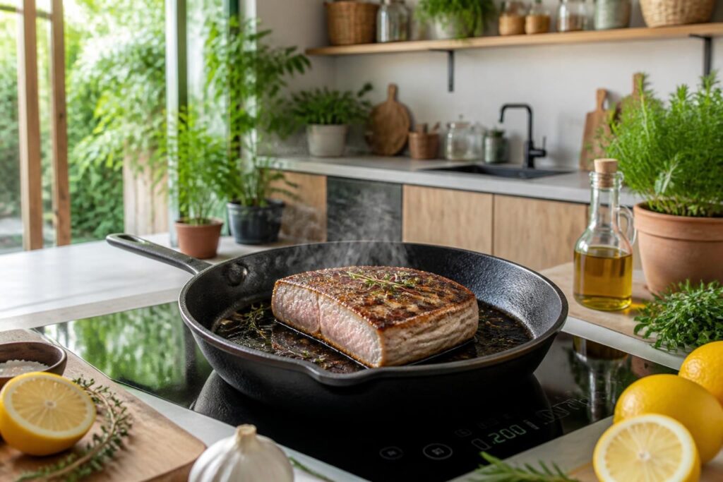 découvrez nos astuces pour cuisiner le thon à la poêle de manière savoureuse tout en respectant l'environnement, pour un repas gourmand et éco-responsable.