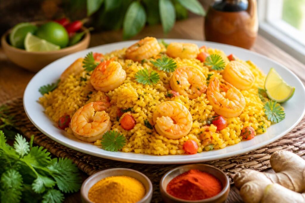 découvrez notre recette facile et rapide de riz aux crevettes au curry, un plat exotique et savoureux qui ravira vos papilles à chaque repas.