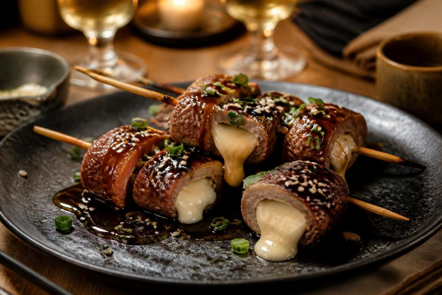 découvrez le boeuf fromage yakitori, une alliance inattendue qui ravit les papilles françaises avec ses saveurs uniques et gourmandes.