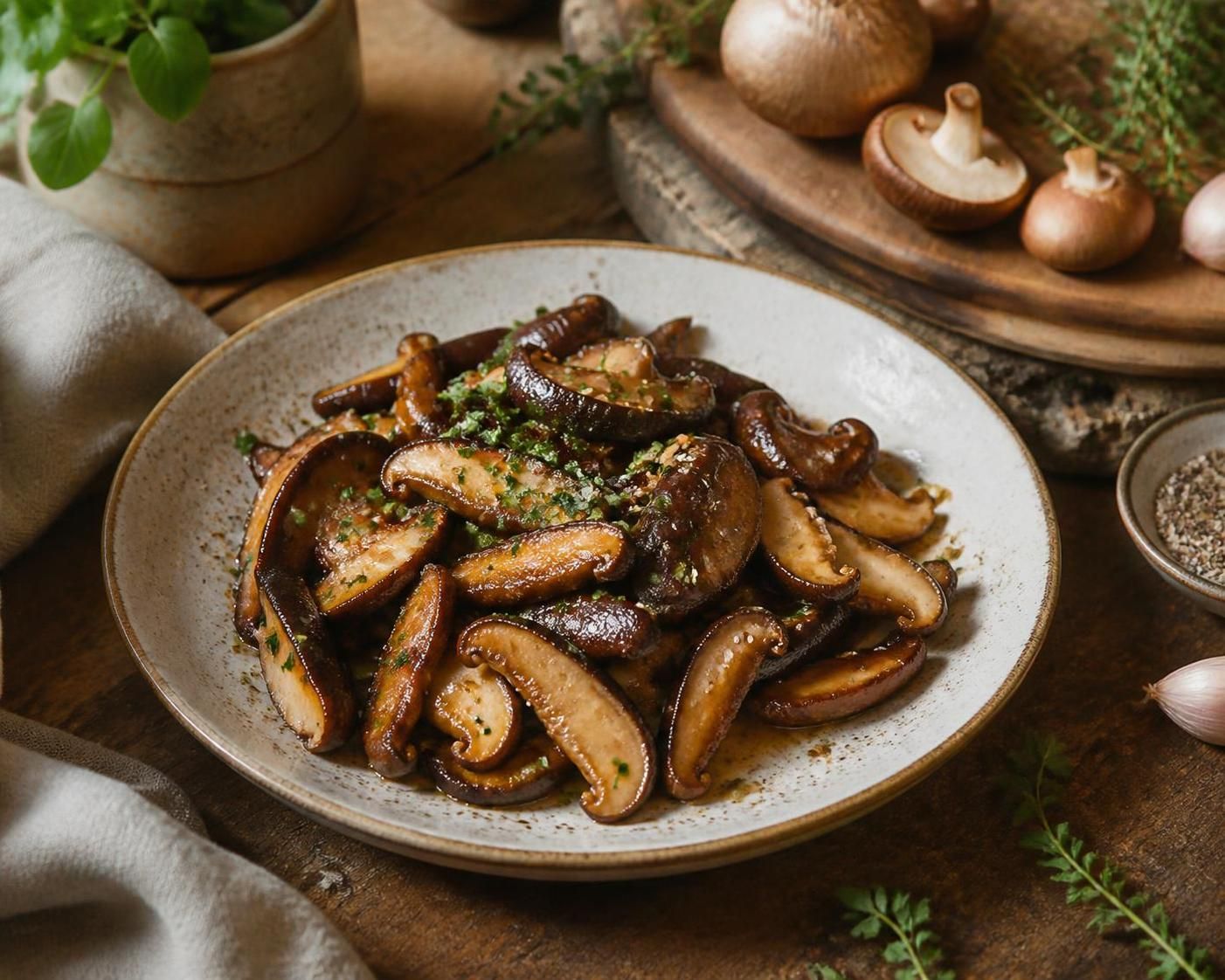 découvrez comment intégrer le champignon šitake, aux multiples bienfaits écologiques, dans vos recettes maison pour une cuisine saine et respectueuse de l'environnement.