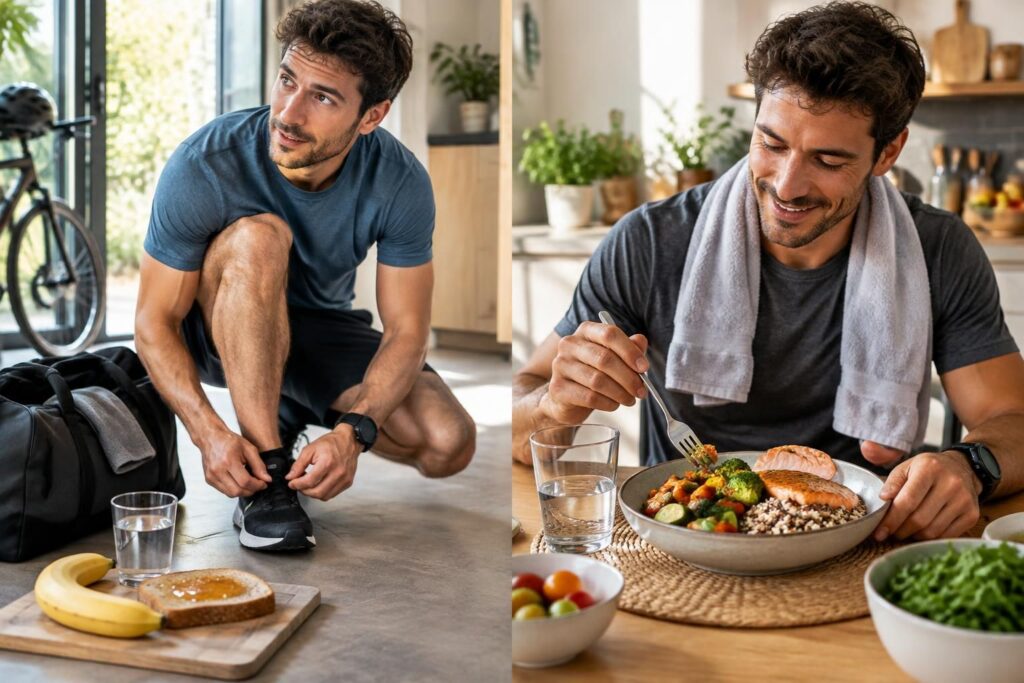 sport amateur : découvrez quoi manger avant et après l’effort selon votre séance pour soutenir votre énergie et favoriser la récupération.