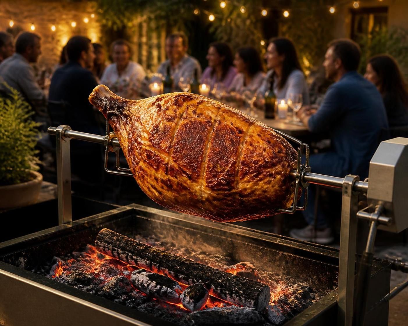 découvrez le tourne broche pour jambon, l'accessoire essentiel pour une cuisson homogène et savoureuse. obtenez un jambon doré et tendre à chaque utilisation pour des repas réussis.
